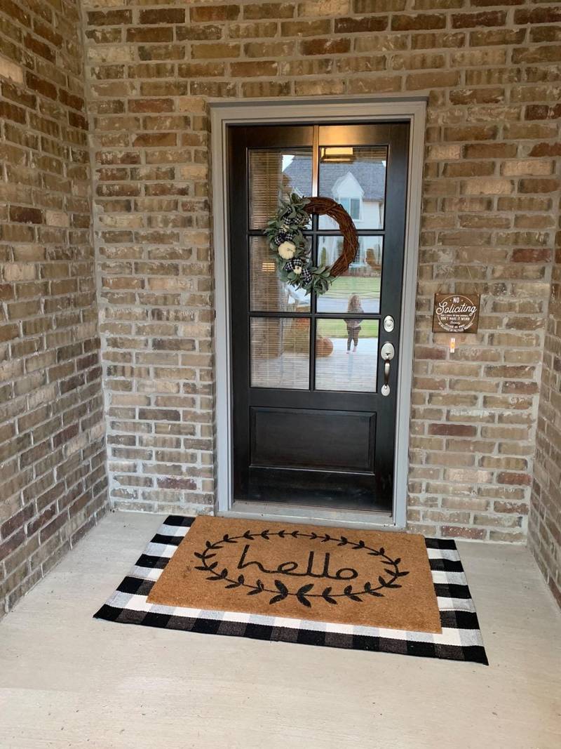 buffalo check doormat