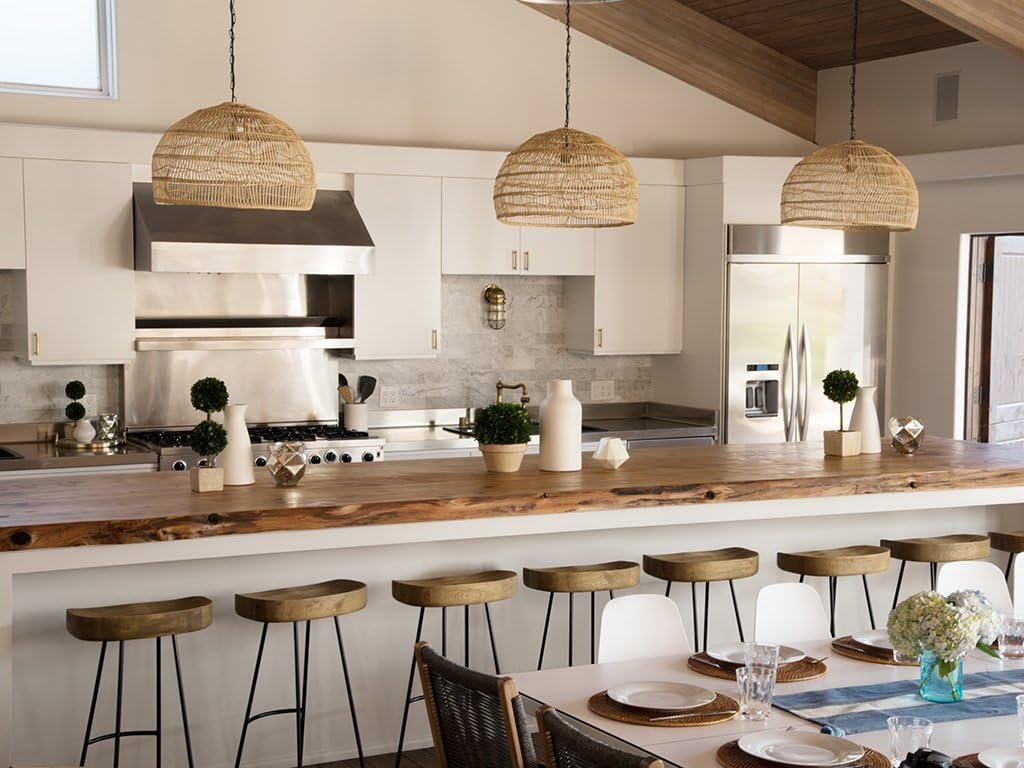 Create a Serene Oasis in Your Home with a Tropical Wicker Pendant Light