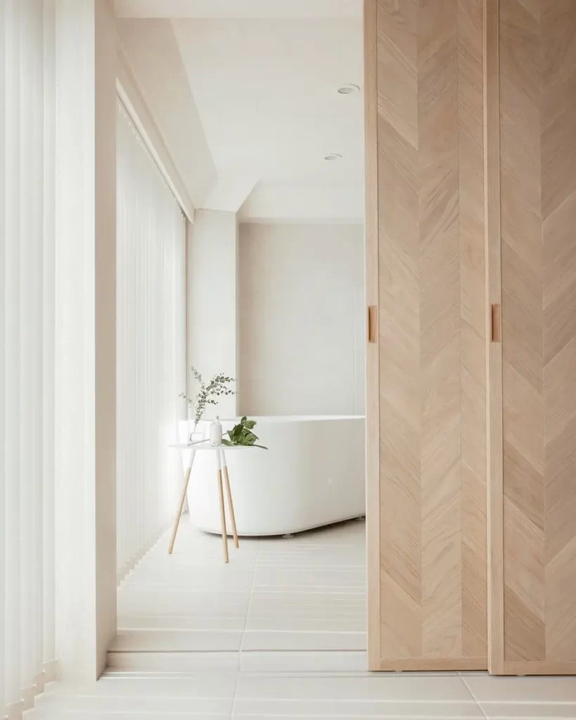 the best part about incorporating a minimalist side table into smaller spaces is that they can be used in almost any room even the bathroom next to the bathtub.